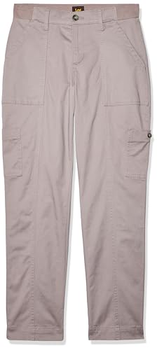 Lee Womens Ultra Lux Comfort with Flex-to-go Utility Pants, Hd Lee Gray, 10 US