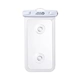 エレコム スマホ 防水ケース お風呂 IPX8 水深10m 吸盤付き [ iPhone 16e / 16シリーズ / 15シリーズ / 14シリーズ /SE3 など、6.9インチ以下のスマートフォン対応] ホワイト P-WPSB04WH