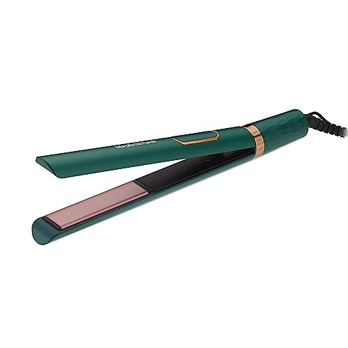 Morphy Richards KeraFlow HS3500 Keratin Premium Hair Straightener| Floating Keratin Ceramic Plates|5 Temp Settings|Free Travel Friendly Storage Pouch|