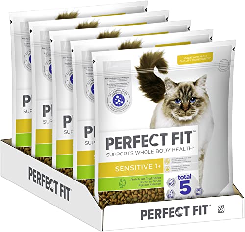 (-27%) PERFECT FIT™ Katze Beutel Sensitive 1+ mit Truthahn 5x1,4kg