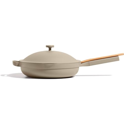 Our Place Always Pan 2.0-10.5” (2.6 Qt) Nonstick, Toxin-Free Ceramic Cookware | Patented 10-in-1 Aluminum Frying & Sauté Pan | Safe for Oven, Induction & All Cooktops up to 450°F | Steam
