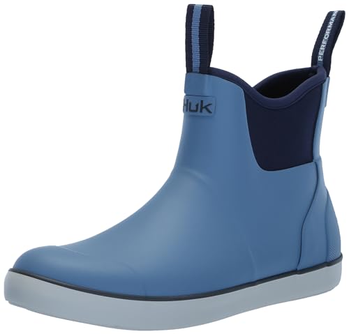 HUK Men's Rogue Wave Shoe, High-Performance Fishing & Deck Boot Rain, Quiet Harbor, 10
