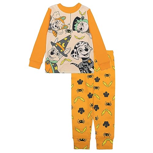 Paw Patrol Little Boys' Spooked Pups 2-Piece Snug-Fit Pajama Set, SPOOKED PUPS, 5T