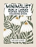 Minimalist Bible Verse Coloring Book: Boho Wildflowers with Scripture to Color for Adults & Teens