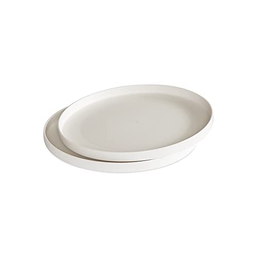 Nordic Ware 10-Inch Meal Plate, Set of 2, White, Microwave Safe Polypropylene