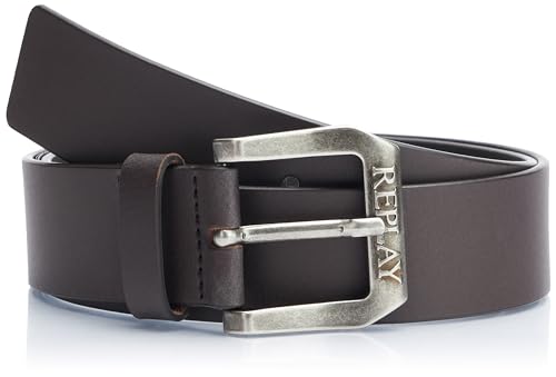 🔥 STARKER PREIS (-49%) Replay Herren Gürtel aus Leder, Black Brown 128 (Braun), 95