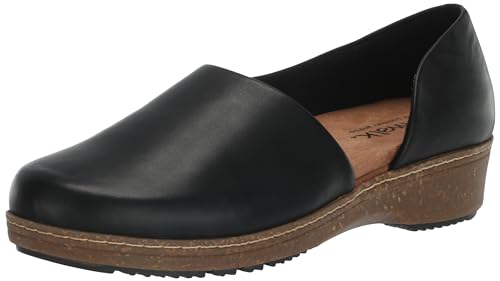 SoftWalk Women's Addie Clog, Black, 8 Wide