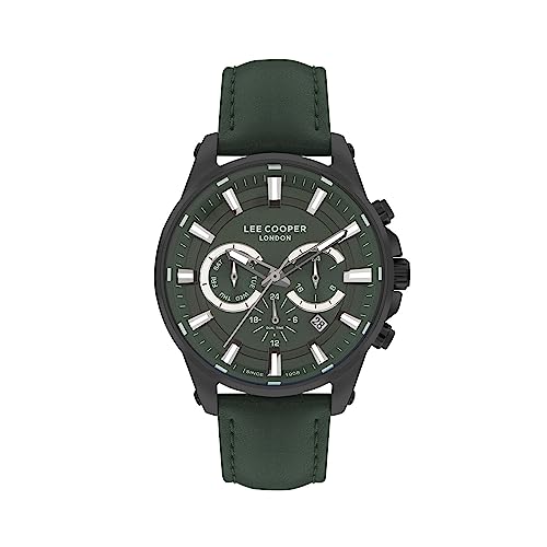 Analog Green Dial Men's Watch-LC07525.677