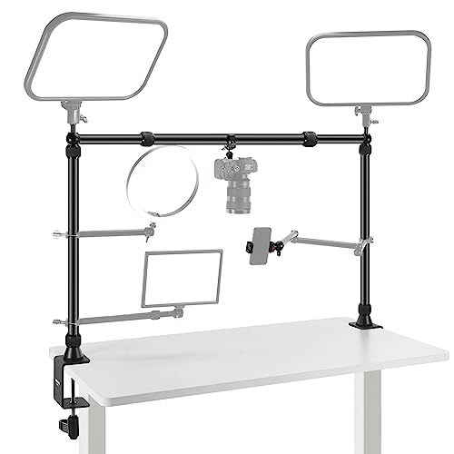 NEEWER Overhead Kamera Halterung Rig mit 2 Kugelköpfe, Super Clamp, NK002