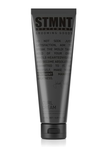 STMNT Grooming Goods Curl Cream, 5.07 oz | Enhances Curls | Texture Without Crispiness