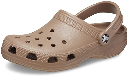 Crocs Unisex-Adult Classic Clog, Clogs for Women and Men, Latte, 12 Men/14 Women