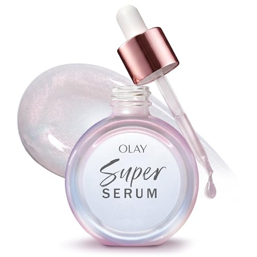 Olay Super Serum - Niacinamide, Vitamin C & E, Collagen Peptide, AHA - 5-in-1 Skin Care Benefits for Face - Healthy Glow, Brightening, Hydrating, Smoothing, Firming, Evens Tone, Anti-Aging, 1.0 Oz