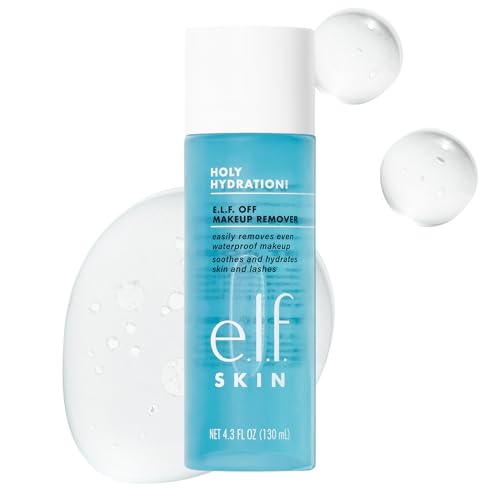 e.l.f. SKIN Holy Hydration Off Makeup Remover, Liquid Makeup Remover For Eye, Lip & Face Makeup, Gentle Formula, Vegan & Cruelty-free