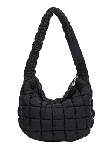 Quilted Tote Bag for Women Puffer Bag Lightweight Padding Shoulder Purse Hobo Bags Satchel Handbag Cloud Bags with Zip 2025