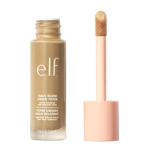 (-29%) e.l.f. Halo Glow Liquid Filter, Teint-Booster für einen strahlenden, weich fokussierten Blick, mit Hyaluronsäure, vegan und frei von Tierversuchen, 3,5 Medium