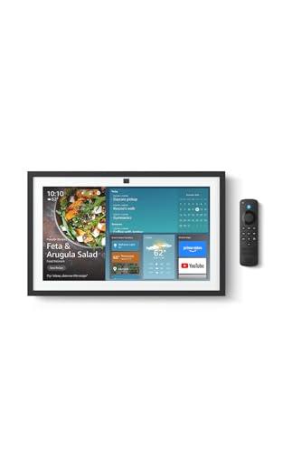 Like-New Amazon Echo Show 15 (newest model), Full HD 15.6" kitchen hub for home organization, with built-in Fire TV and Alexa