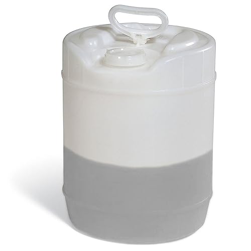 PIG Oil Storage Container Automotive - Translucent Recycle Oil Jug - 5 Gallon Oil Container Automotive - ext. dia. 11.5" x 14.75" H - PM50796