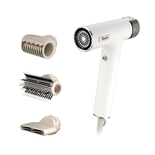 SharkHair Dryer | SpeedStyle | No Heat Damage Hair Styling Tool | 3 Styling Tools Included | Portable &amp; Powerful Bl