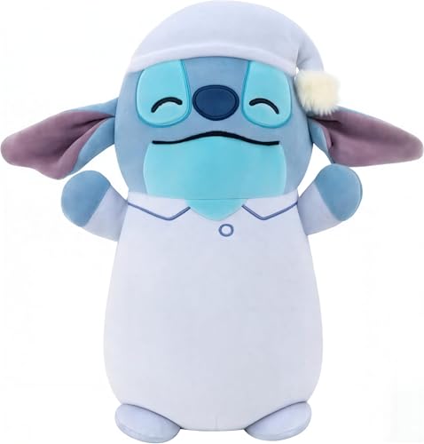 Squishmallows Disney Original 10-Inch Stitch HugMees - Medium-Sized Ultrasoft Official Jazwares Plush