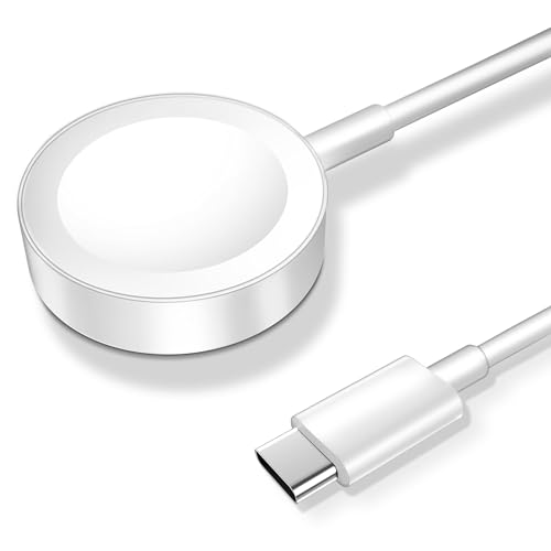 𝟐𝟎𝟐𝟓 𝐔𝐩𝐠𝐫𝐚𝐝𝐞𝐝 Magnetic Charging Cable for Apple Watch Charger,[USB C Port] Wireless Charging Cable Compatible with iWatch Series Ultra/10/9/8/7/6/SE/SE2/5/4/3/2[3.3FT]-White