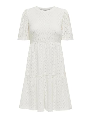 (-25%) JDY Damen Jdycarla Cathinka S/S Dress JRS Noos Kleid, Cloud Dancer, XL EU
