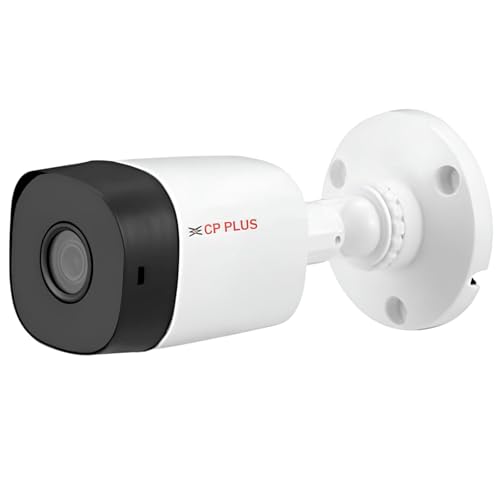 CP Plus 2.4MP IR Bullet Camera with Support Built in Mic | 1080P Full HD Recording | Max 30fps| Illumination Range of 20 Mtrs, IP67 – CP-URC-TC24PL2C 