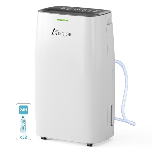 32-Pint Dehumidifier for Basement and Large Room - 2000 Sq. Ft, Quiet Dehumidifier for Large Capacity Room Home Bathroom