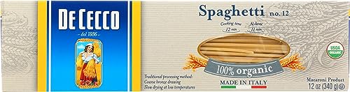 De Cecco Organic Spaghetti Pasta, 12 Ounces (Pack Of 12)