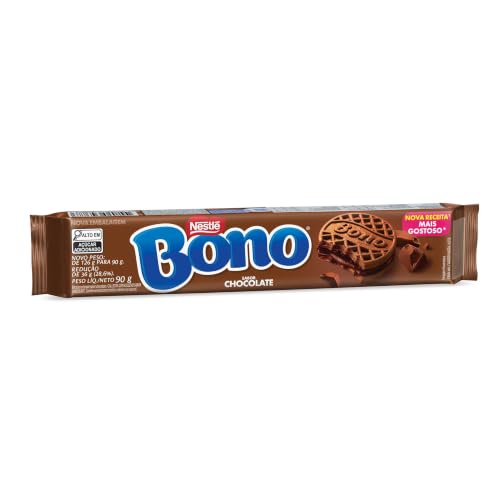 Biscoito Recheado Sabor Chocolate Bono 90g