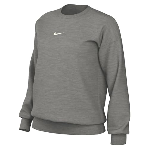 NIKE Womens NSW Phoenix Fleece OS CREW Women's Oversized Crewneck Sweatshirt Adult DQ5733-010, Size XS
