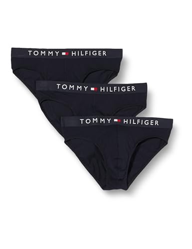 🔥 STARKER PREIS (-62%) Tommy Hilfiger Herren 3er Pack Unterhosen Briefs mit Stretch, Blau (des Sky/des Sky/des Sky), S