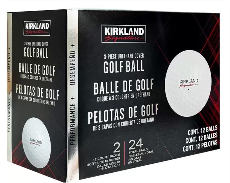 Kirkland Signature Three-Piece Golf Ball Performance Plus,Urethane Cover (24 Count)