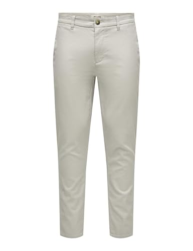 (-21%) ONLY & SONS Herren Onsmark Pete Slim Dobby 0058 Pant Noos Hose, Limestone, 38W / 32L EU