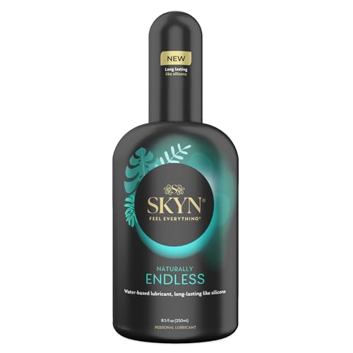 SKYN Naturally Endless Water-Based Long Lasting Lube for Men, Women and Couples, Safe with Latex and Non-Latex Condoms and Toys, 8.5 oz