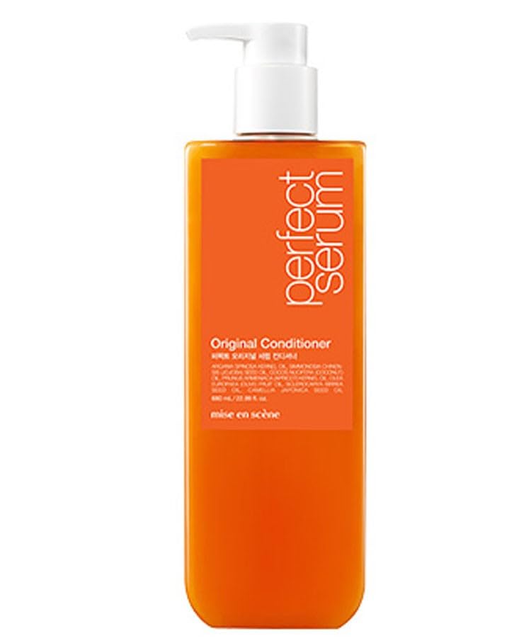 Mise En Scene Perfect Serum Original Conditioner For Damaged Hair, Nutrient Care With Argan Oil, Containing Jojoba-Seed-Oil For Smooth, Glossy Texture, 22.99 Fl. Oz.