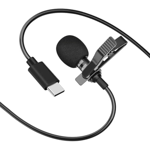 Humble HB-C01 Lavalier Lapel Condenser Mic for Android, USB Type C Microphone for YouTube Vlogging Facebook Interview Livestream Video Recording and A