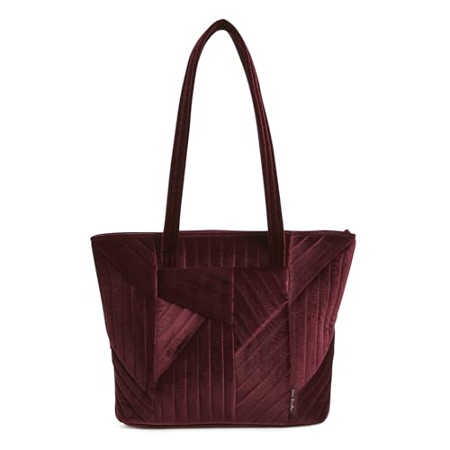 Vera Bradley Velvet Small Vera Tote Bag, Raisin