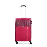 Aristocrat Striker Medium Size Soft Check in Luggage 69 CmSpacious Polyester Trolley