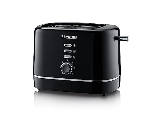 (-43%) SEVERIN Automatik-Toaster, kleiner Toaster für 2 Scheiben, hochwertig , zum Toasten, Auftauen und Erwärmen, 850 W, schwarz, AT 4321