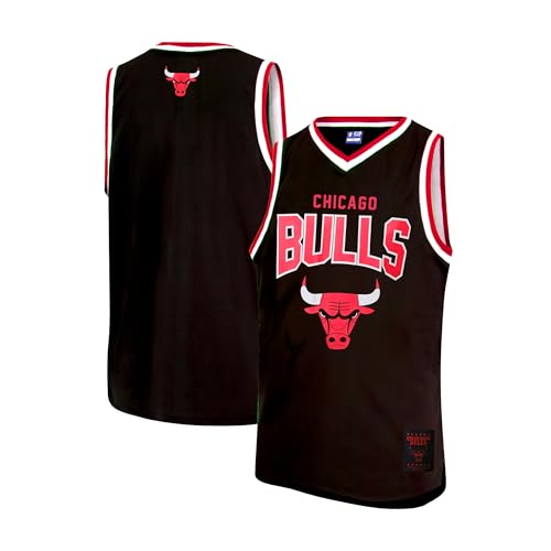 Ultra Game Boys' Tank Top Mesh Sleeveless Muscle T-Shirt,Chicago Bulls,Black,8