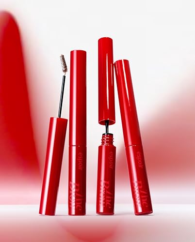 Espoir The Brow Color Fixing Cara #1 Beige 0.1 fl oz | Easy Fixing without Clumping with Skinny Brush | Long Lasting Smudgeproof Eyebrow Mascara | Soft Mood Coloring Tinted Gel | Korean Eye Makeup