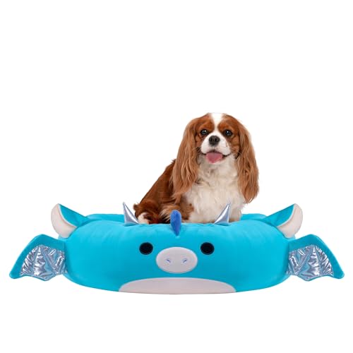 Squishmallows Original 24-Inch Tatiana The Dragon Pet Bed - Medium-Sized Ultrasoft Official Plush Pet Bed for Dogs and Cats