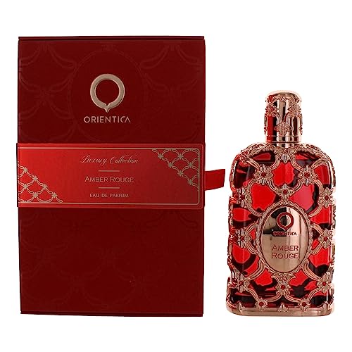 Orientica Eau de Parfum Spray Amber Rouge para mulheres, 142 g (Coleção Luxuosa)