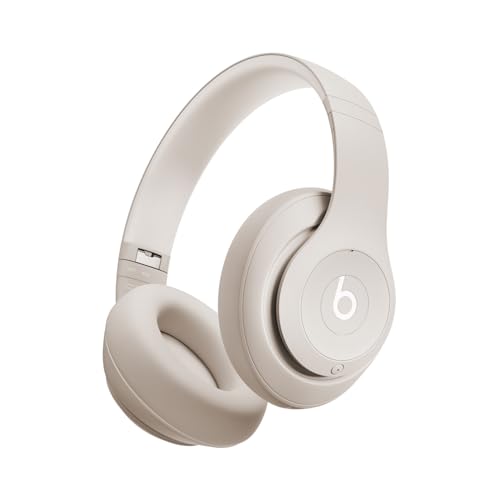 (-40%) Beats Studio Pro – Kabellose Bluetooth Noise Cancelling Kopfhörer – Personalisiertes 3D Audio, USB-C verlustfreies Audio, Apple & Android Kompatibilität, Bis zu 40 Stunden Wiedergabezeit - Sandstein