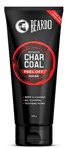Activated Charcoal Peel Off Mask for Men, 50g | Charcoal Face Mask for Glowing Skin | Detoxing Facial Kit for Men | Peel Off Mask For Oily & Dirt free