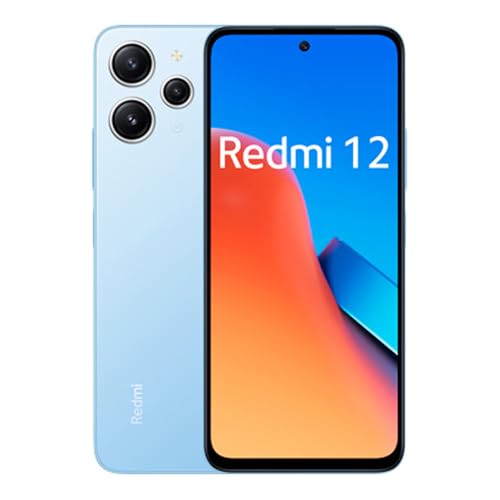 Xiaomi Redmi 12 4G LTE (for Tmobile Mint Tello Global) (128GB + 4GB) Factory Unlocked 6.67" 50mp Triple Cam (Sky Blue)
