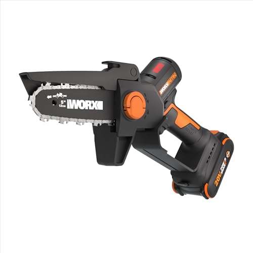 Worx Nitro 20V 5" Cordless Brushless Chainsaw 2.0 Ah Battery and Charger Included WG325