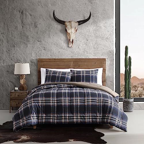 Wrangler- Twin Duvet Cover Set, Soft &amp; Reversible Bedding, Yellowstone Inspired, 2 Piece Bed Set with Matching Pillo