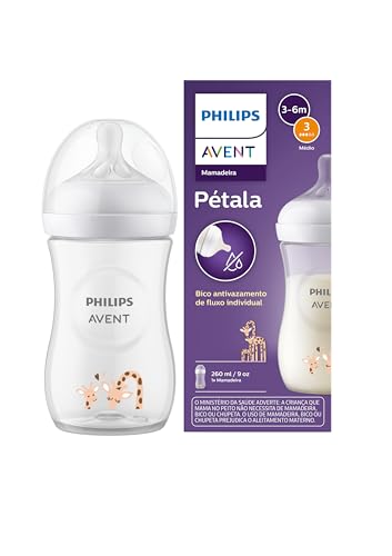 Philips Avent Mamadeira Pétala 3.0 260ml Decorada Girafa SCY903/66.