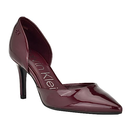 Calvin Klein Women's Gloria Pump, Merlot 600, 9